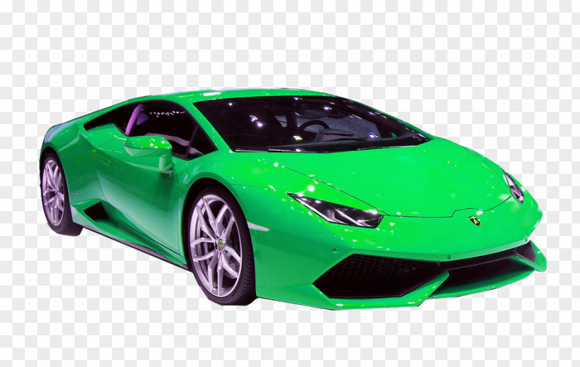 Green Sports Car 2017 Lamborghini Aventador Huracxe1n PNG