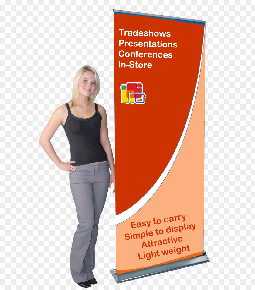 Standing Banner] Web Banner Trade Show Display Printing Advertising PNG