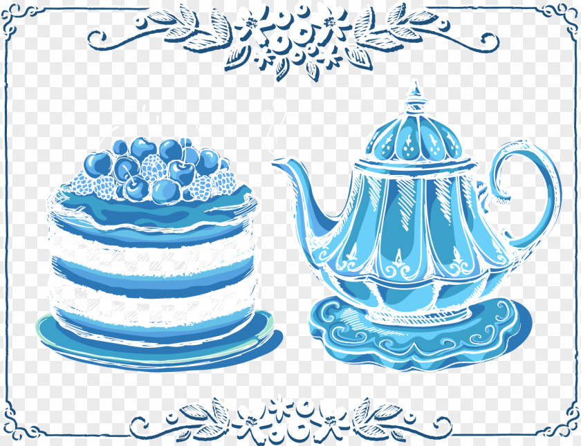 Vector Tea Teapot Clip Art PNG