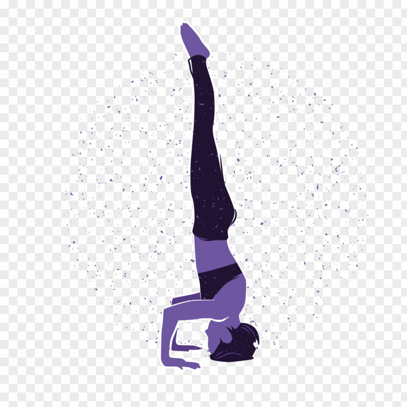 Violet Arm Physical Fitness Leg Balance PNG