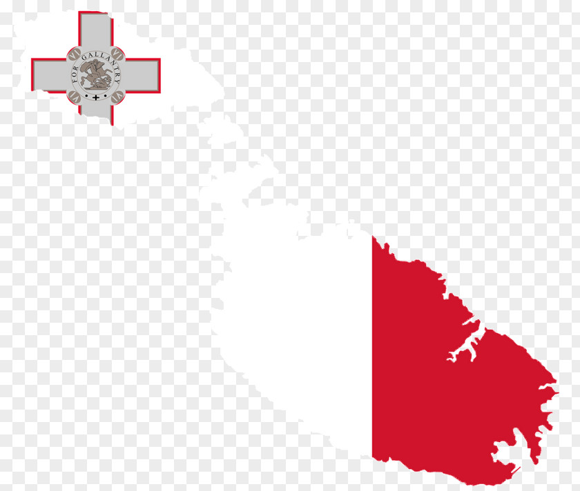Flag Of Malta Map PNG