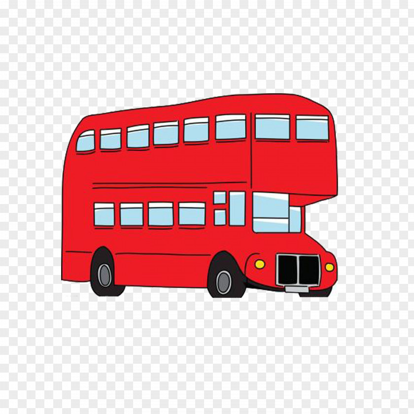 Hong Kong Street Double Bus LONDON RED BUS Gifts And Souvenirs AEC Routemaster Double-decker Clip Art PNG