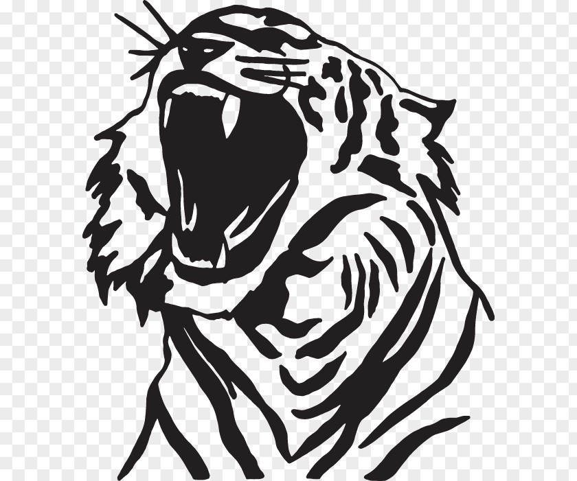 Tiger Lion Decal Roar Drawing PNG