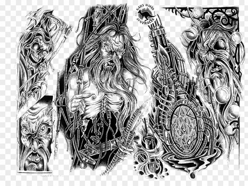 Arm Tattoo Artist Flash Desktop Wallpaper PNG