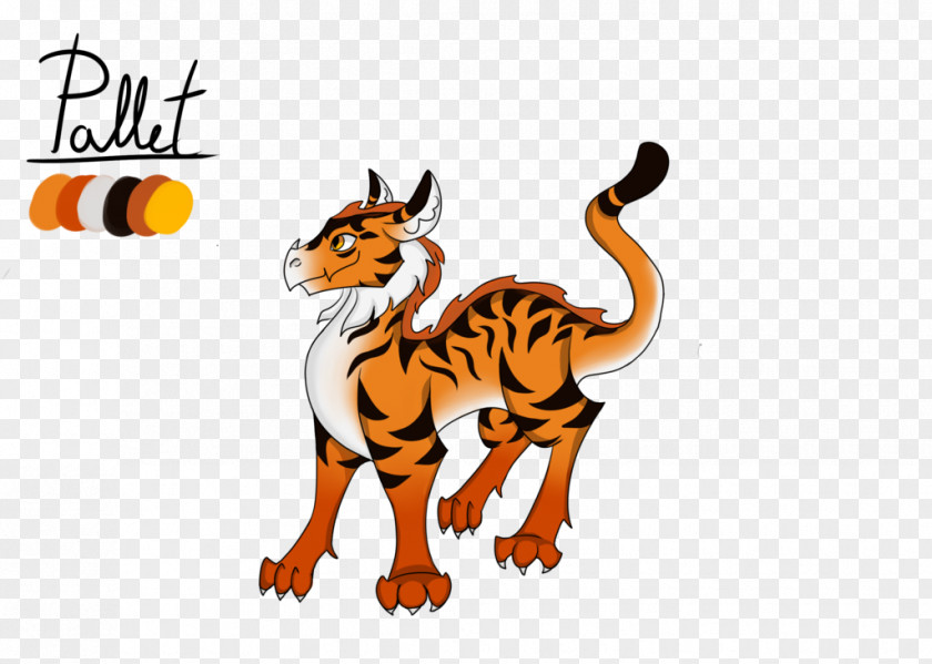 Cat Tiger Hybrid Dragon Drawing PNG