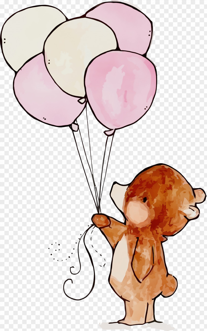 Cut Flowers Party Supply Balloon Pink Cartoon PNG