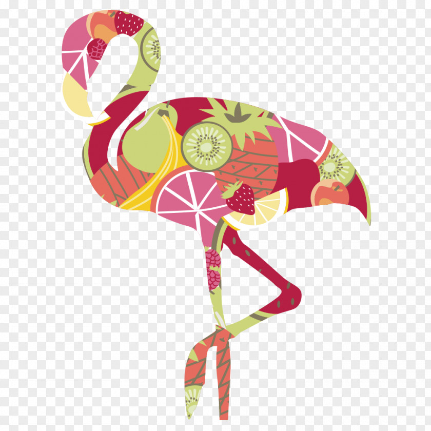 Cartoon Ostrich Flamingos Bird Euclidean Vector PNG