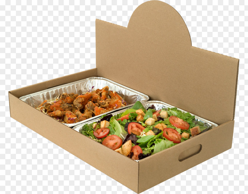Catering Kraft Paper Box Packaging And Labeling PNG