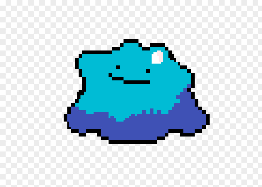 Ditto Shiny Minecraft Pixel Art PNG