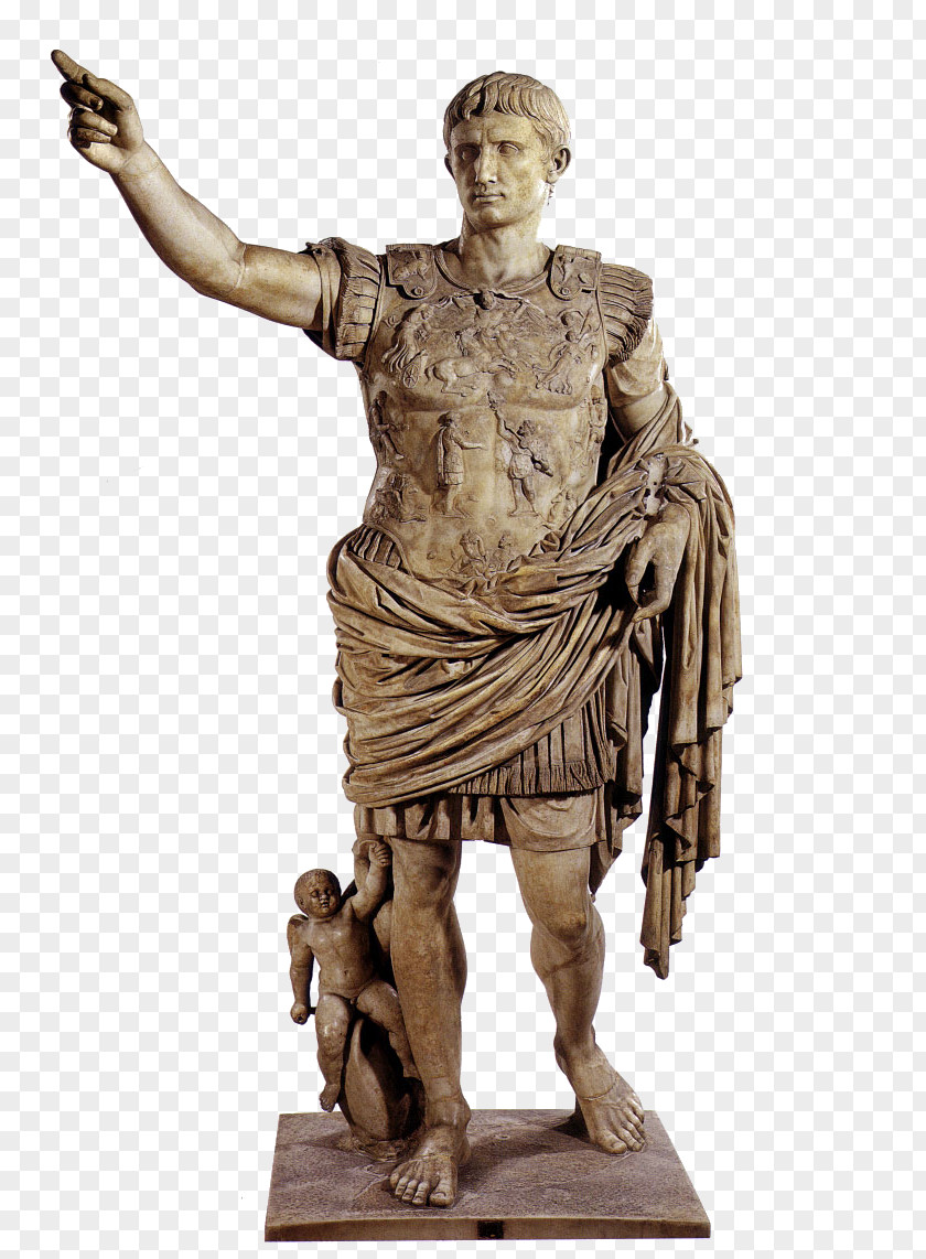 Emperor Augustus Of Prima Porta Ancient Rome Villa Livia Forum PNG