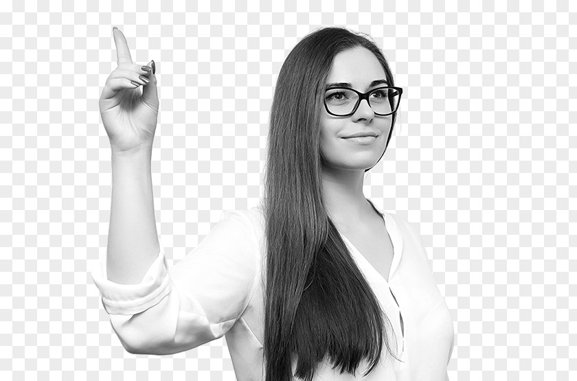 Glasses Thumb White PNG