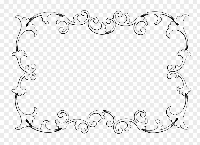 Vintage Frameborder Cliparts Picture Frame Ornament Clip Art PNG