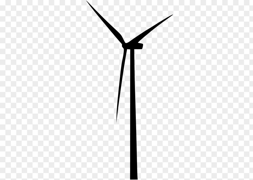 Wind Turbine Energy Line PNG