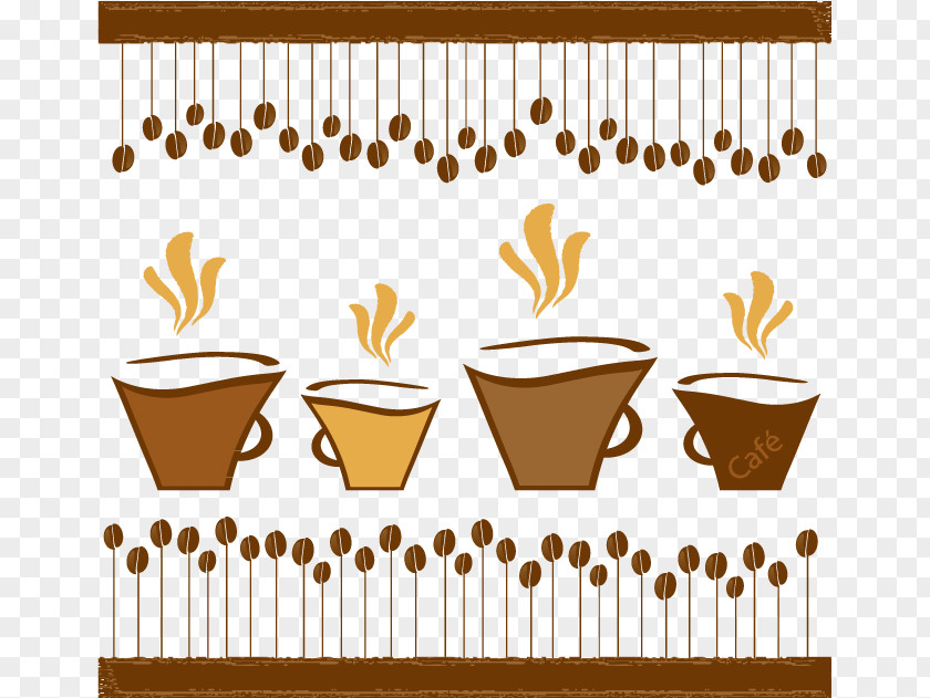 Coffee Creative Illustration Cup Tea Cafe PNG