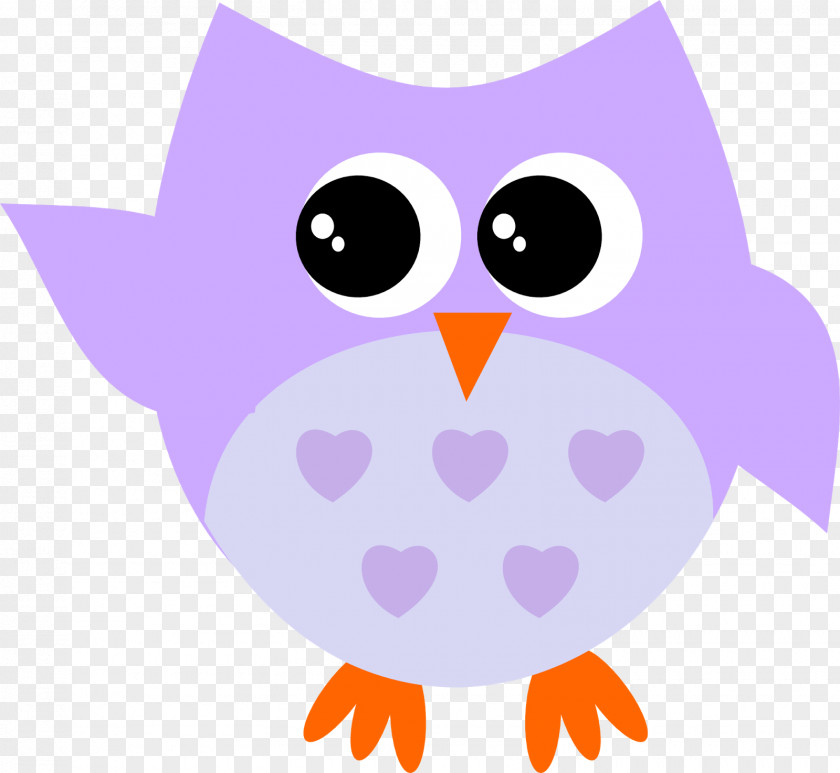 Coruja Little Owl Lilac Party PNG