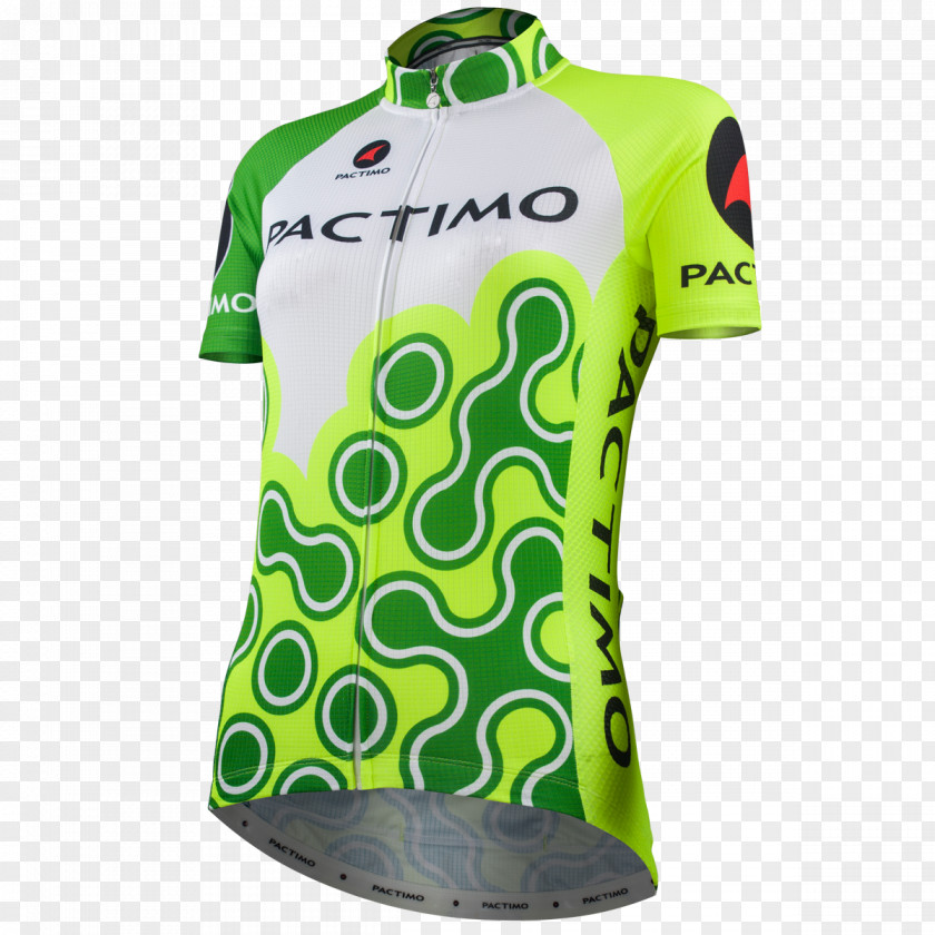Cyclist Front T-shirt Sleeve Green Uniform PNG