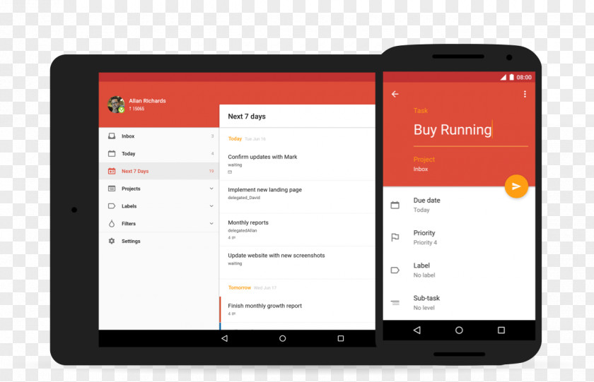 Header Android Todoist PNG