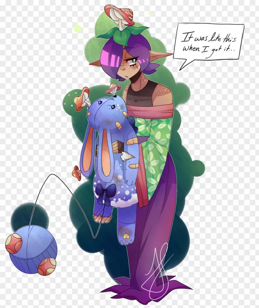 Illustration Costume Cartoon Purple Legendary Creature PNG
