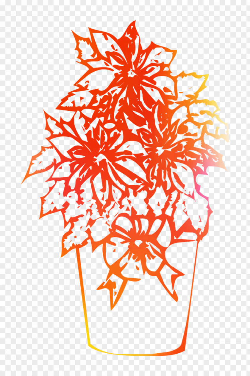Poinsettia Pattern Illustration Design 0 PNG