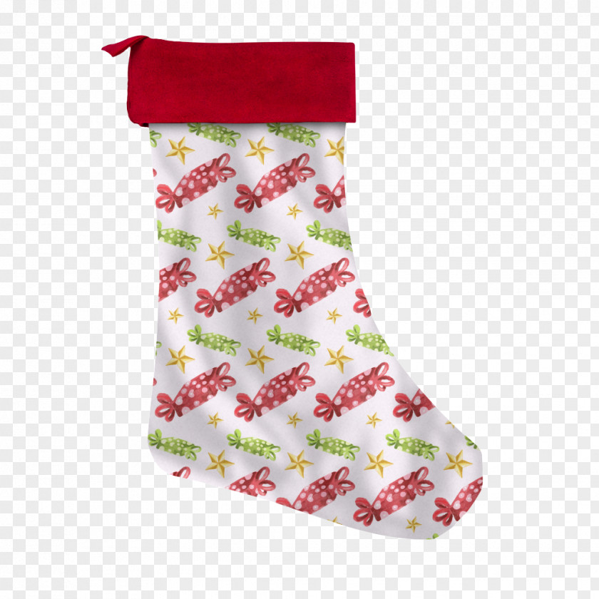 Santa Claus Christmas Stockings Candy Cane Ornament PNG
