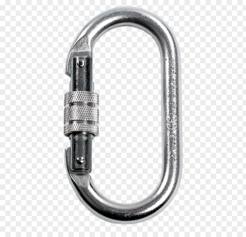 Screw Lock Carabiner Fall Arrest Pulley Safety Steel PNG