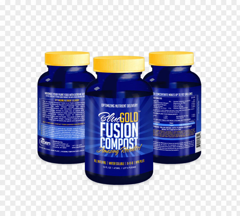 Dietary Supplement Product Cobalt Blue PNG