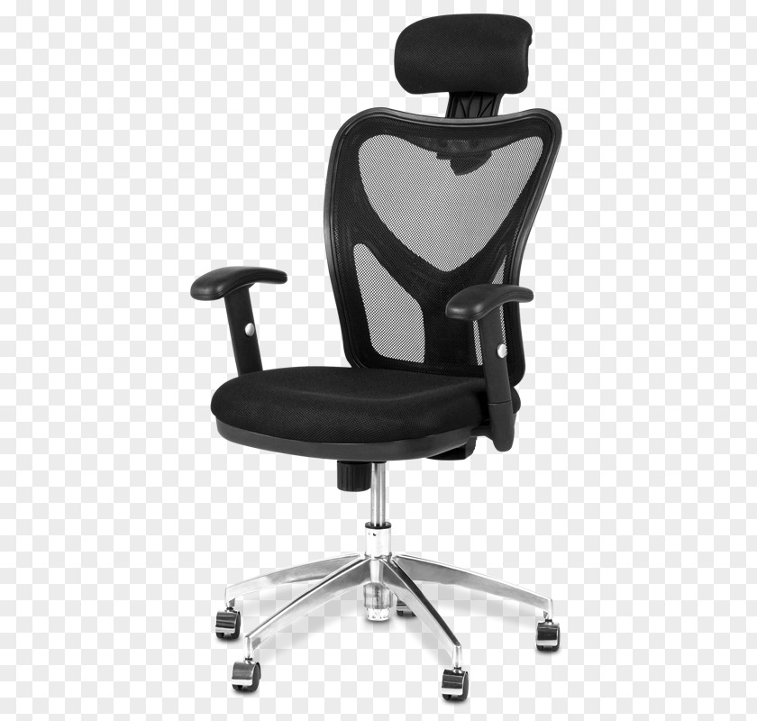 Mesh Chair Headrest Office & Desk Chairs Furniture Swivel PNG