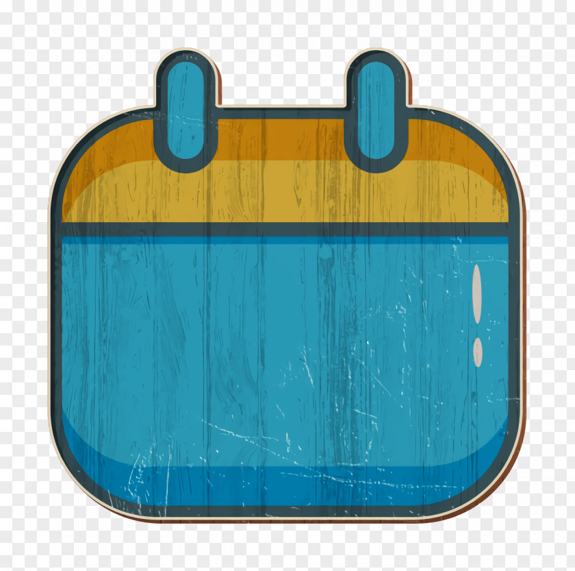 Rectangle Teal Calendar Icon Date Day PNG
