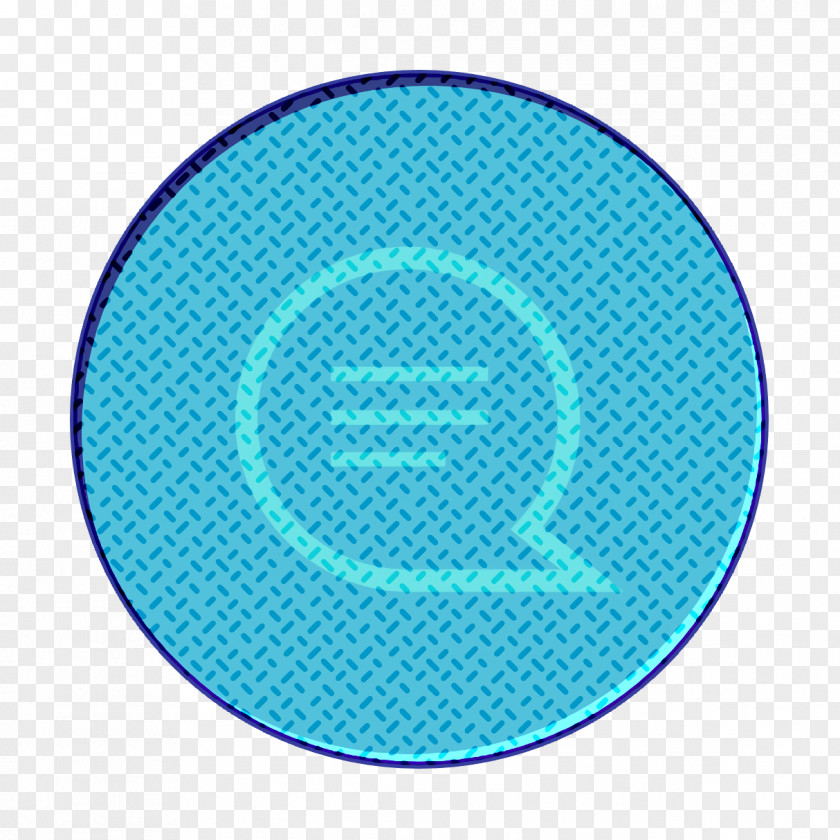 Electric Blue Azure Chat Bubble Icon Conversation Message PNG