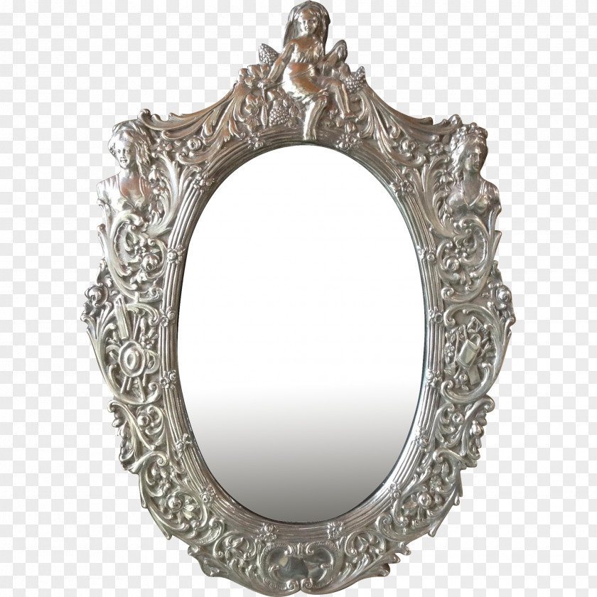 Mirror Picture Frames Silver PNG