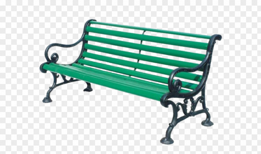 Outdoor Bench Garden Furniture Cast Iron Wrought PNG