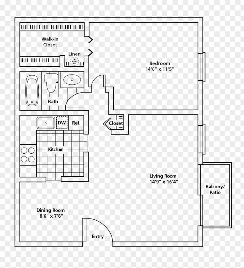 Closet Colony Club Apartments And Townhomes Floor Plan Townhouse PNG