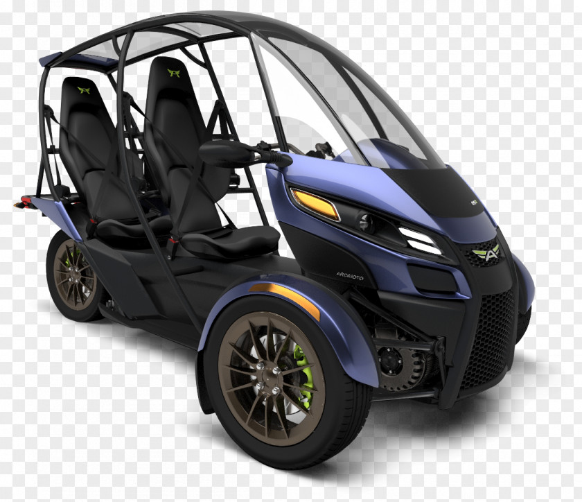 ELECTRIC CAR Electric Vehicle Car Arcimoto Three-wheeler PNG