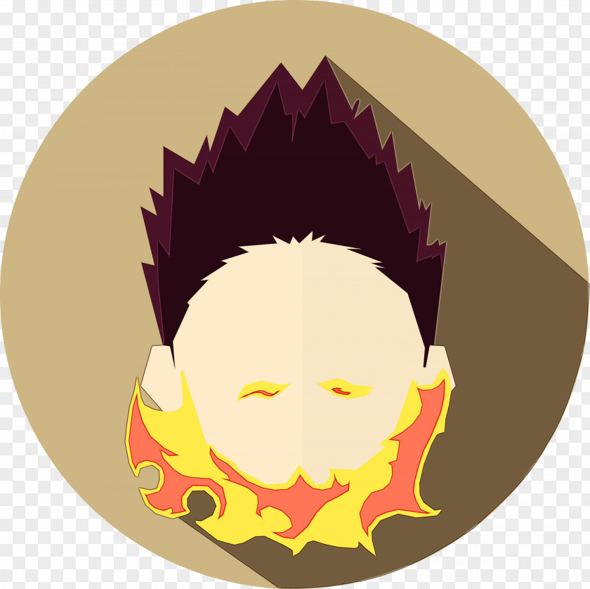 Fictional Character Facial Hair Yellow Clip Art Circle PNG