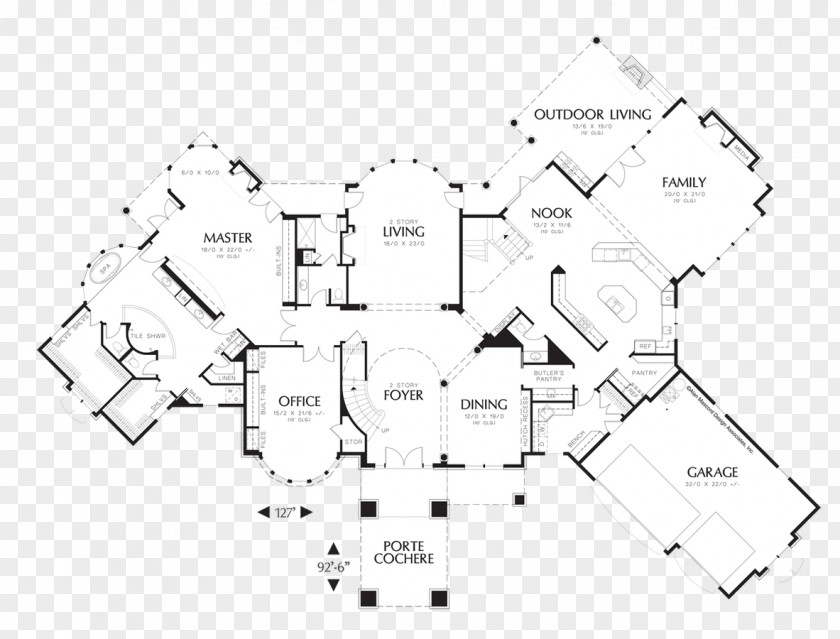 House Plan Square Foot Floor PNG