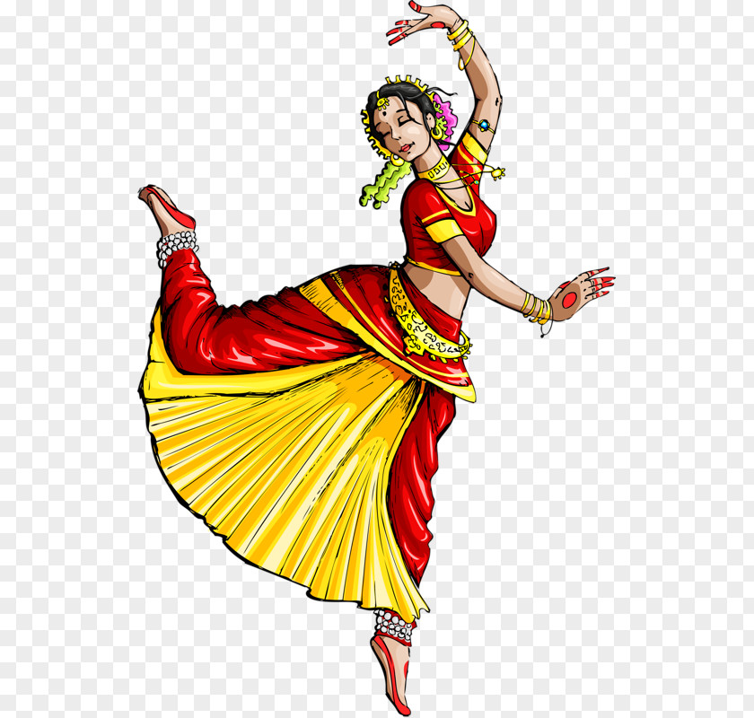 Indian Dance In India Classical Drawing PNG
