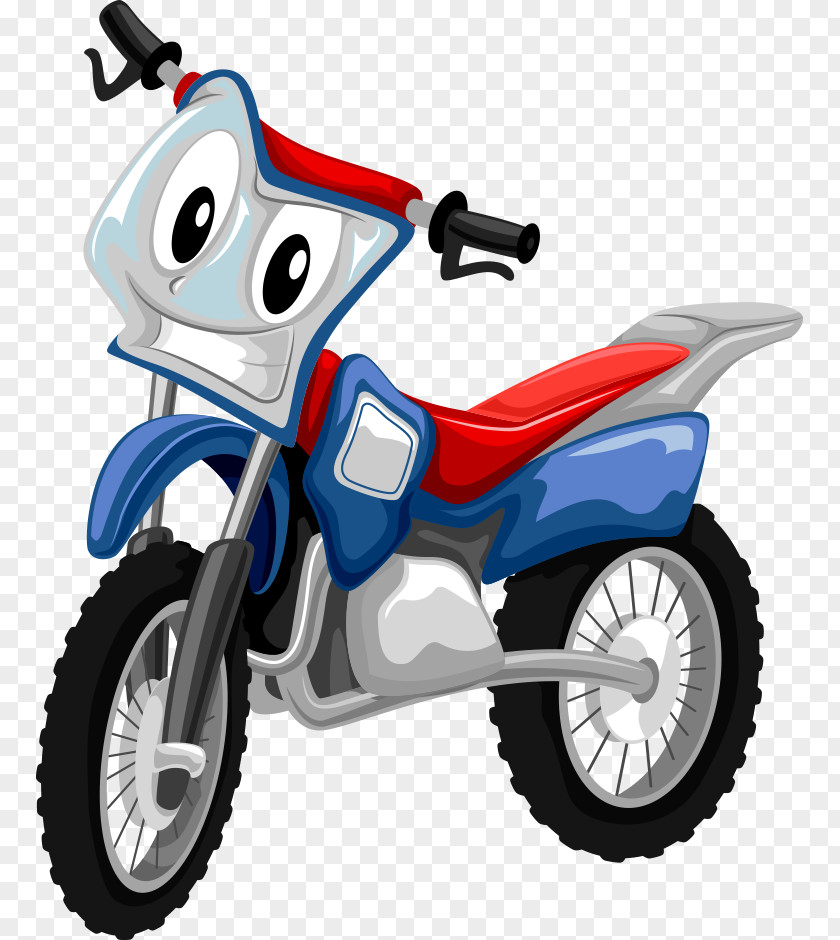 Vector Cartoon Motorcycle Royalty-free Clip Art PNG