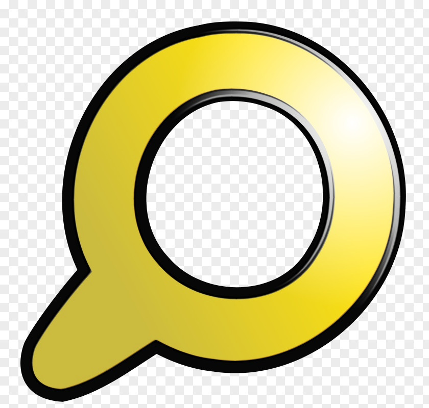 Yellow Circle Symbol Sticker PNG