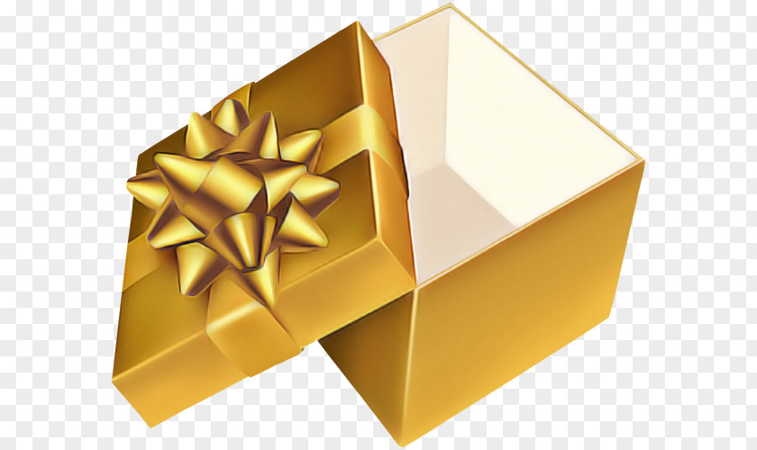 Yellow Gold Box Material Property Shipping PNG