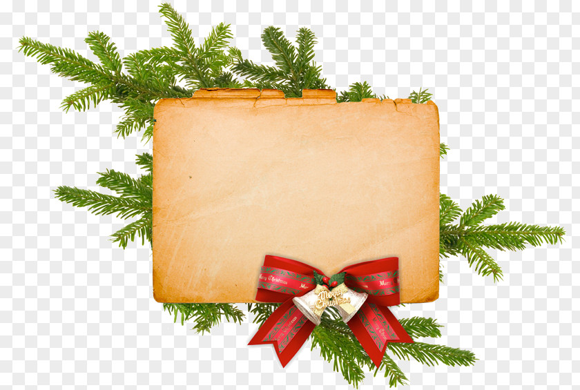 And A Courtesy. Parchment Christmas Ornament Gift Party PNG