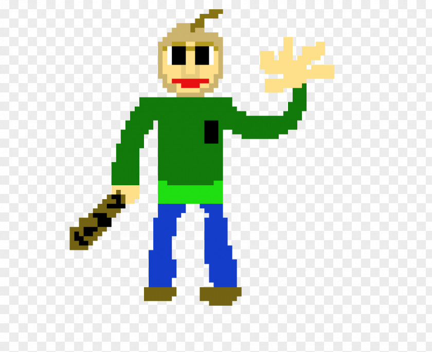 Baldi's Basics In Education And Learning Pixel Art Clip PNG