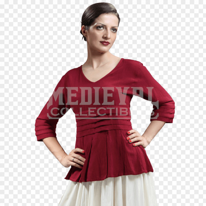 Cocktail Blouse Waist Dress Sleeve PNG