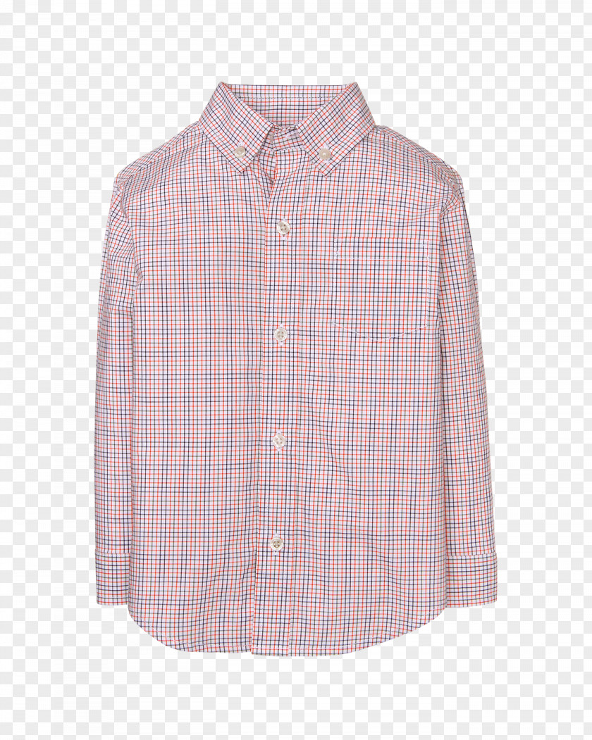 Dress Shirt Blouse Tartan Pink M PNG