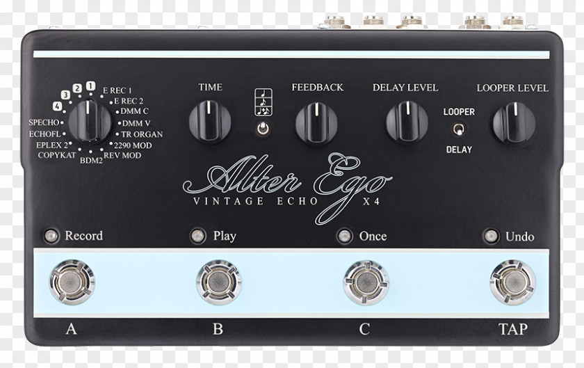 Guitar TC Electronic Alter Ego X4 Vintage Echo Delay Effects Processors & Pedals V2 PNG