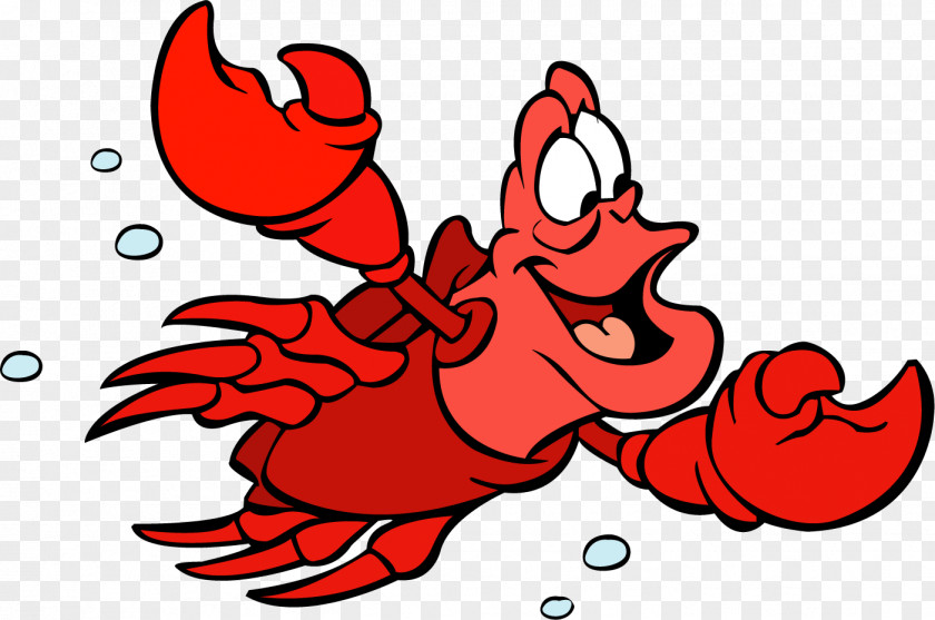 Lobster Sebastian Ariel Disney Princess Polochon Clip Art PNG