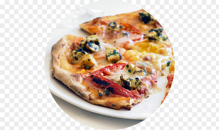 Pizza California-style Sicilian Pomodoro E Mozzarella Tarte Flambée PNG