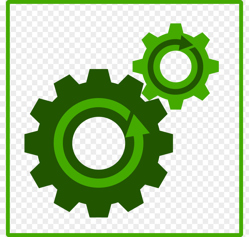 Recycling Icon Gear Clip Art PNG