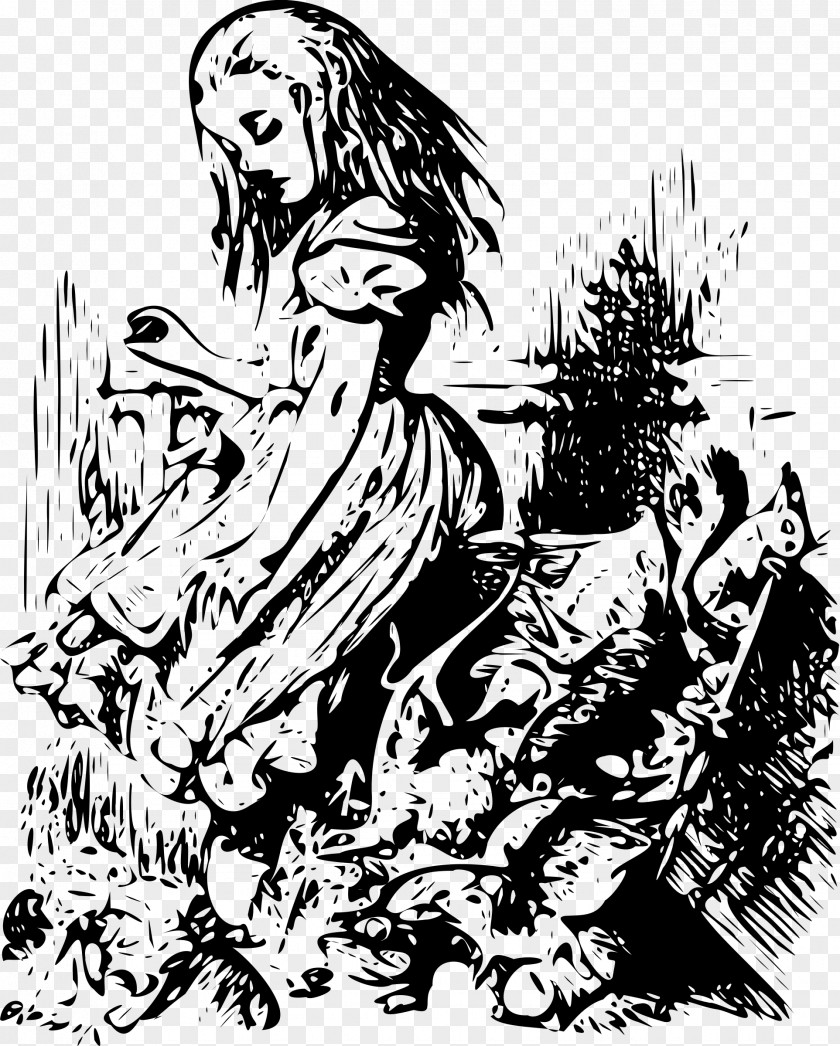 Cartoon Alice Alice's Adventures In Wonderland Cheshire Cat Dodo Queen Of Hearts Aliciae Per Speculum Transitus PNG