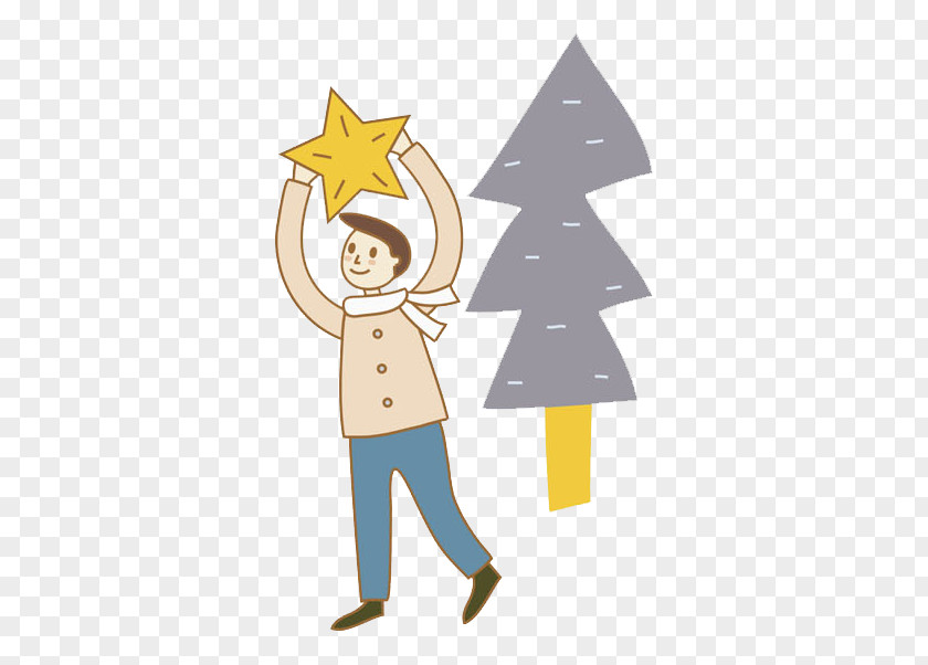Christmas Tree Man PNG