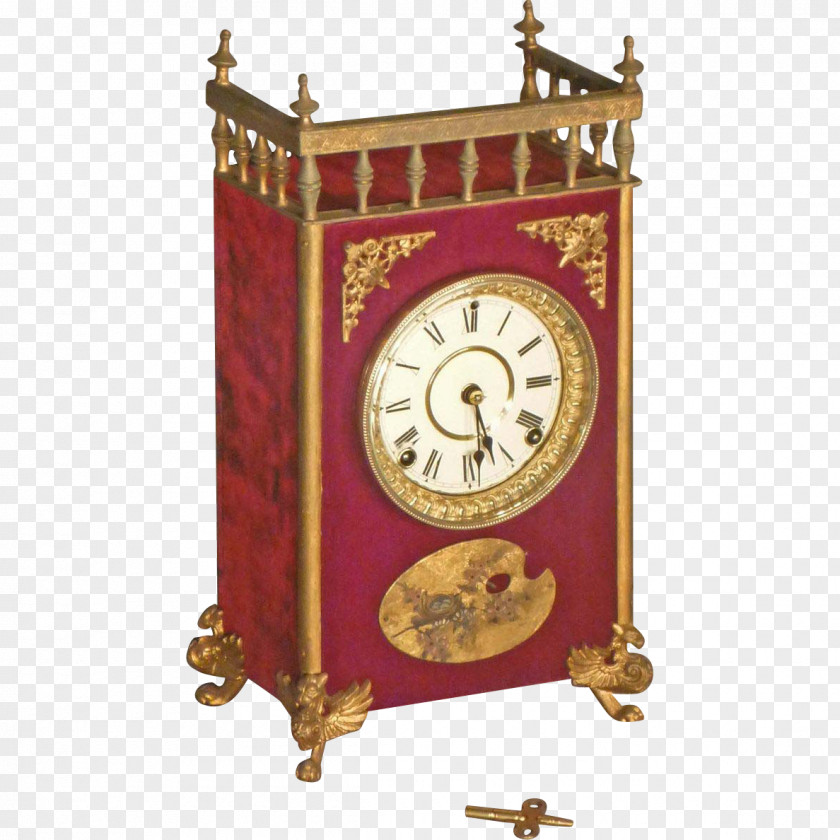 Clock French Empire Mantel Floor & Grandfather Clocks Fireplace PNG